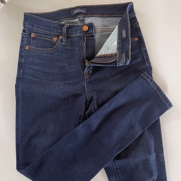 J-Crew Blue Jeans size 25 - High Rise Toothpick - Picture 4 of 5